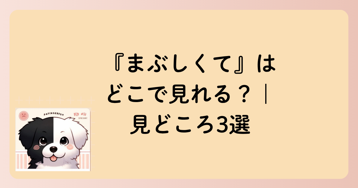 『まぶしくて』はどこで見れる？｜見どころ3選の文字イラスト